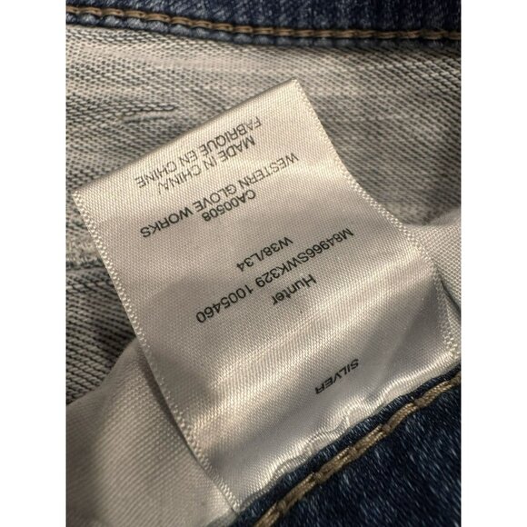 Silver Jeans Hunter Blue Wash Denim 38x33 - Picture 4 of 6